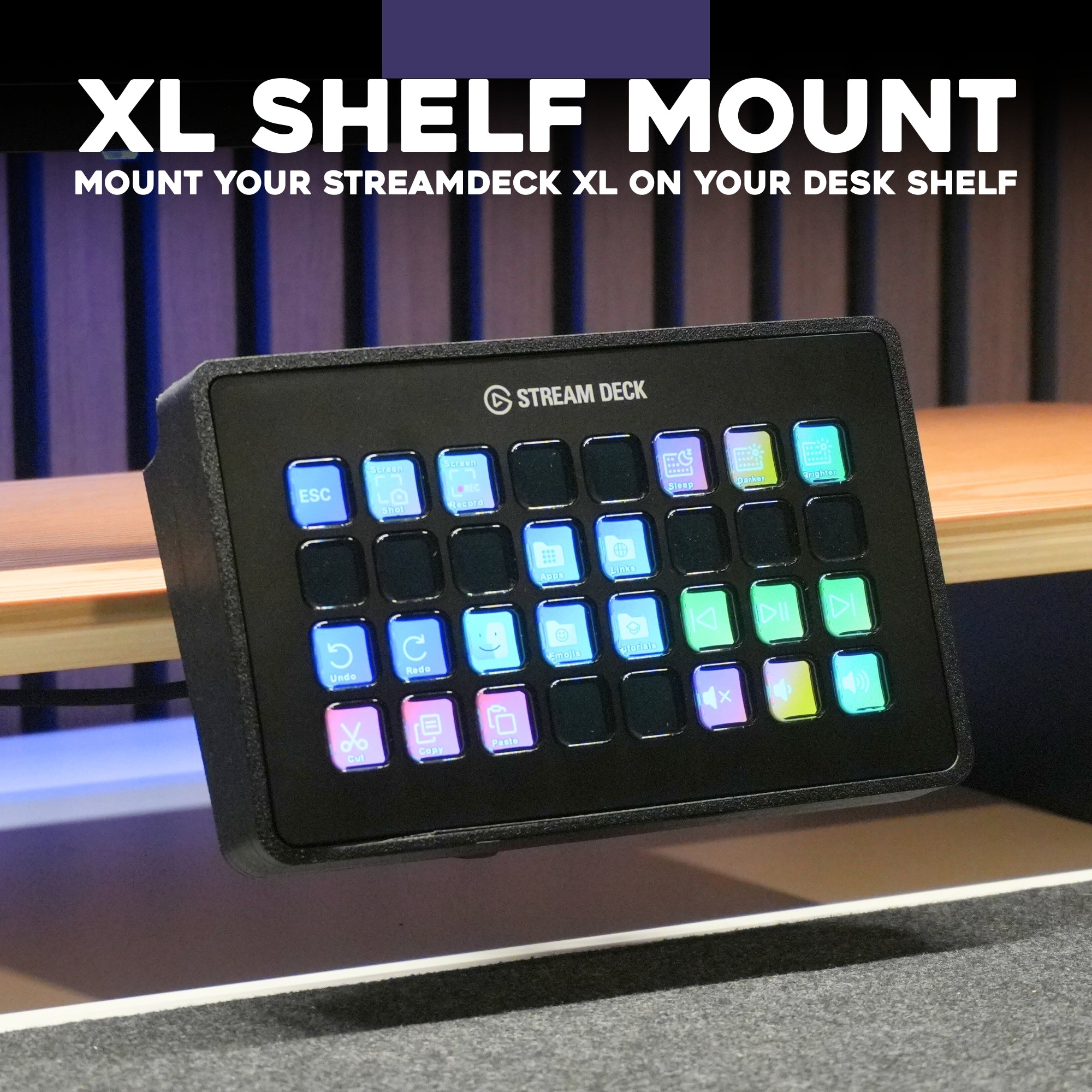 StreamDeck Shelf Mount