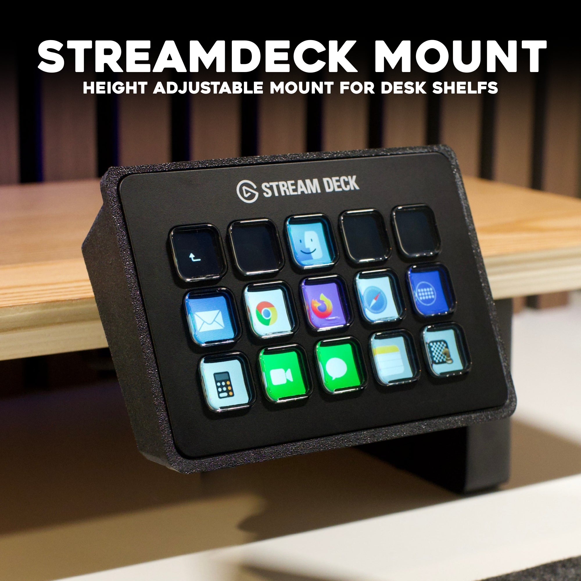 StreamDeck MK2 Shelf Mount